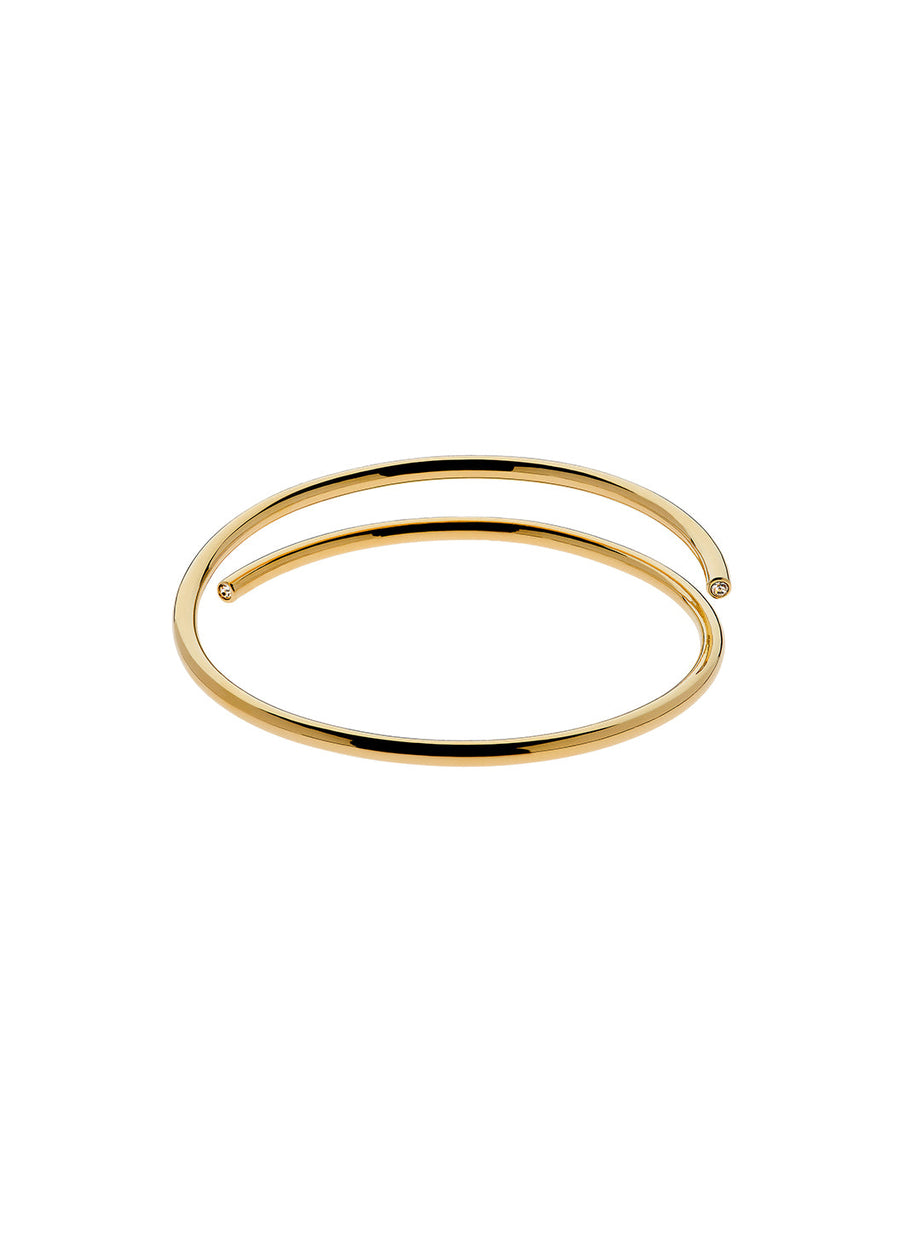 Gold Twist Cuff Bracelet