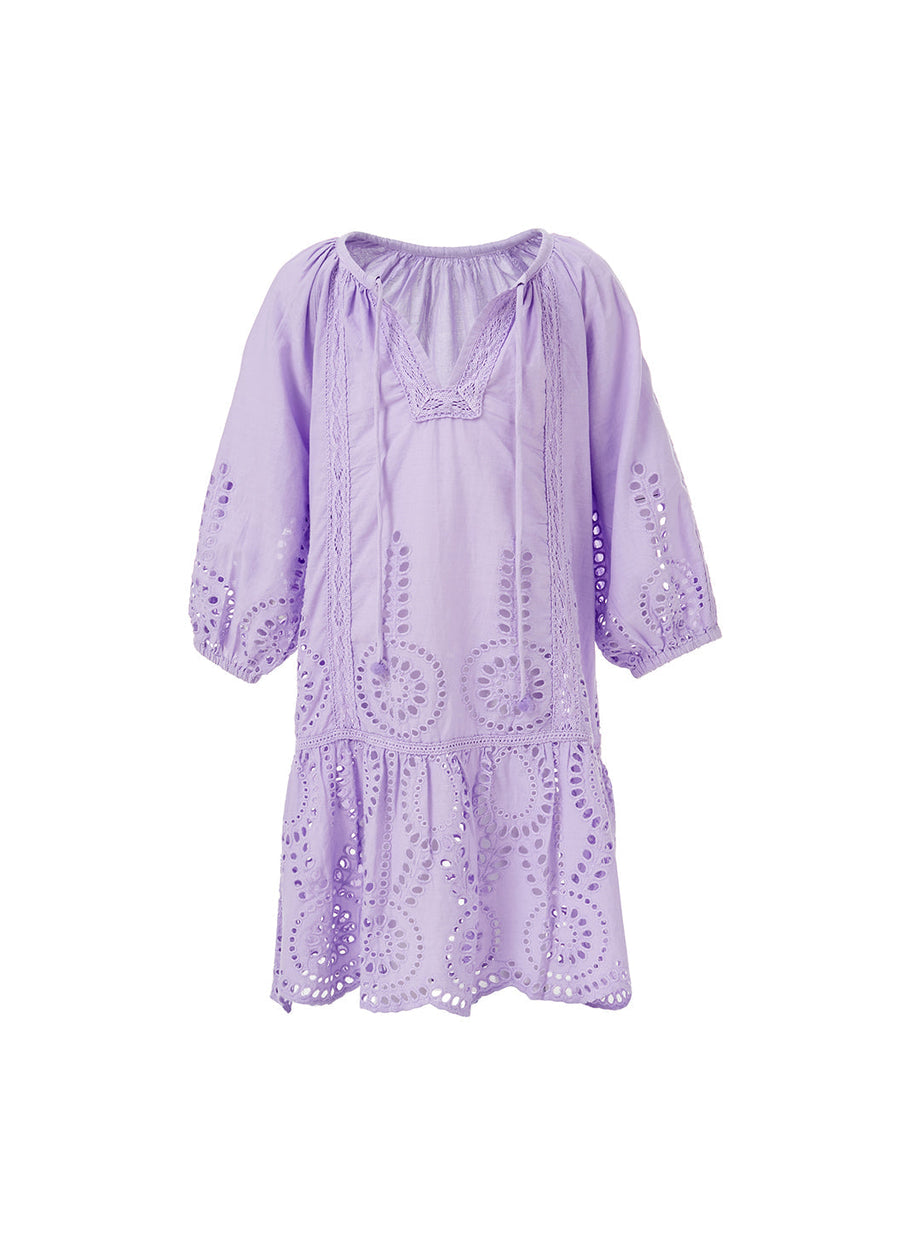 Girls Ashley Lavender Kaftan