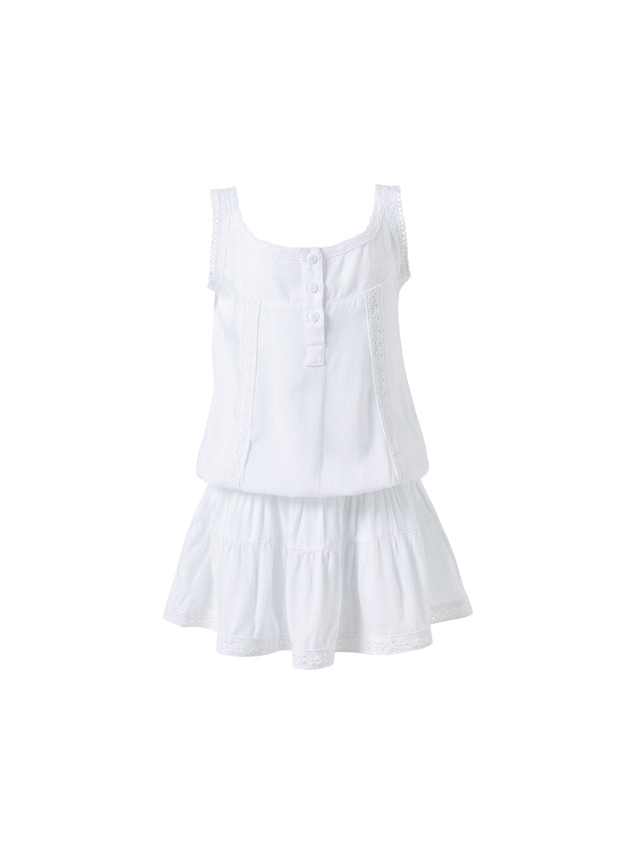 Girls Jaz White Dress