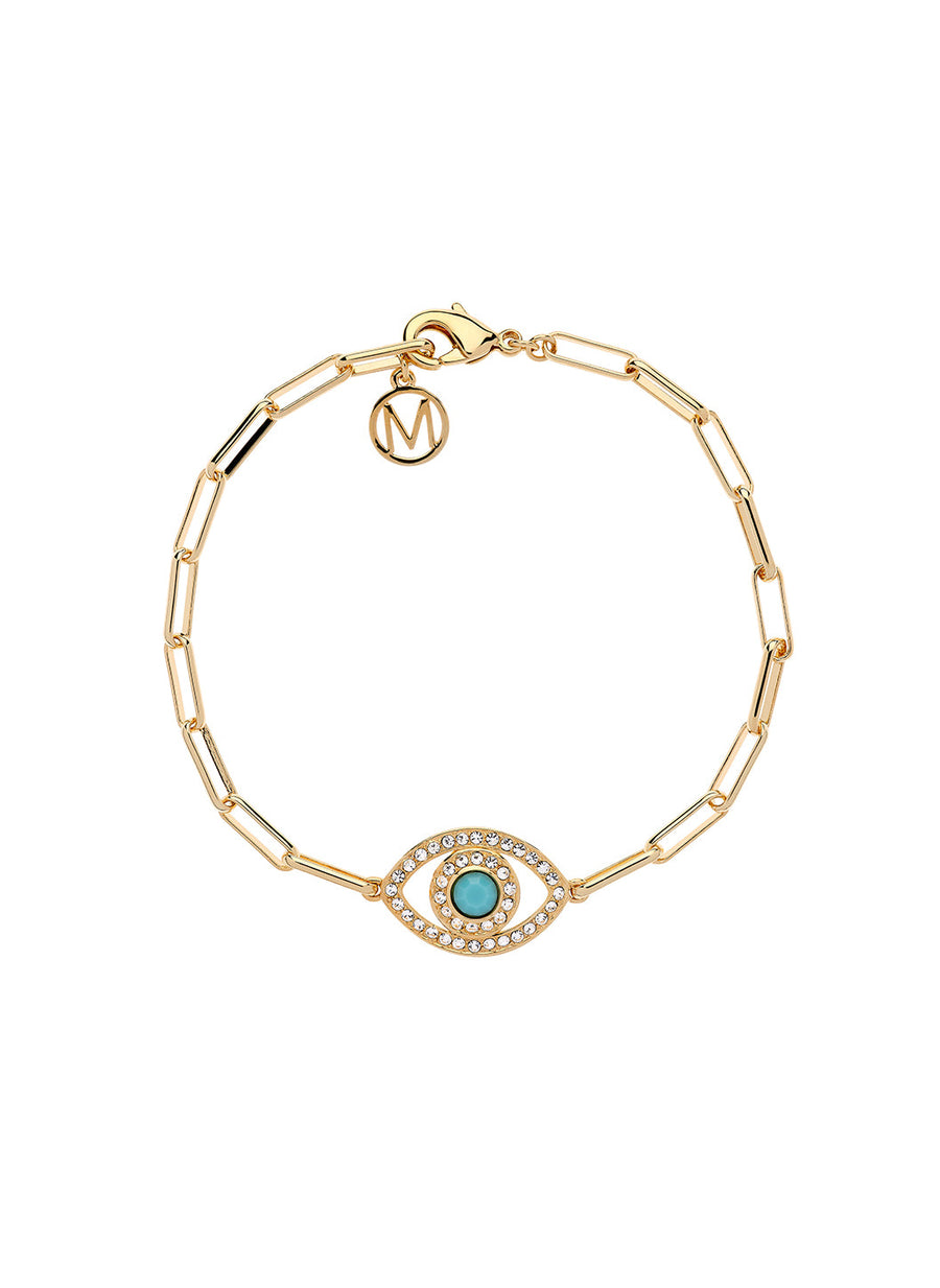 gold chain eye bracelet_cutout