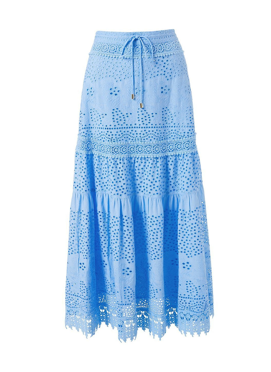 Alessia Cornflower Blue Skirt Cutout