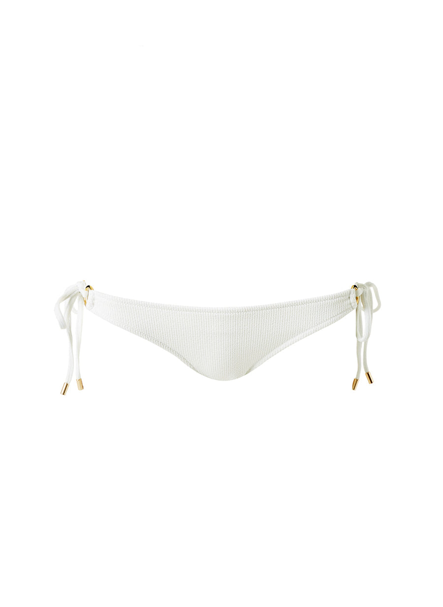 Tortola White Ridges Bikini Bottom