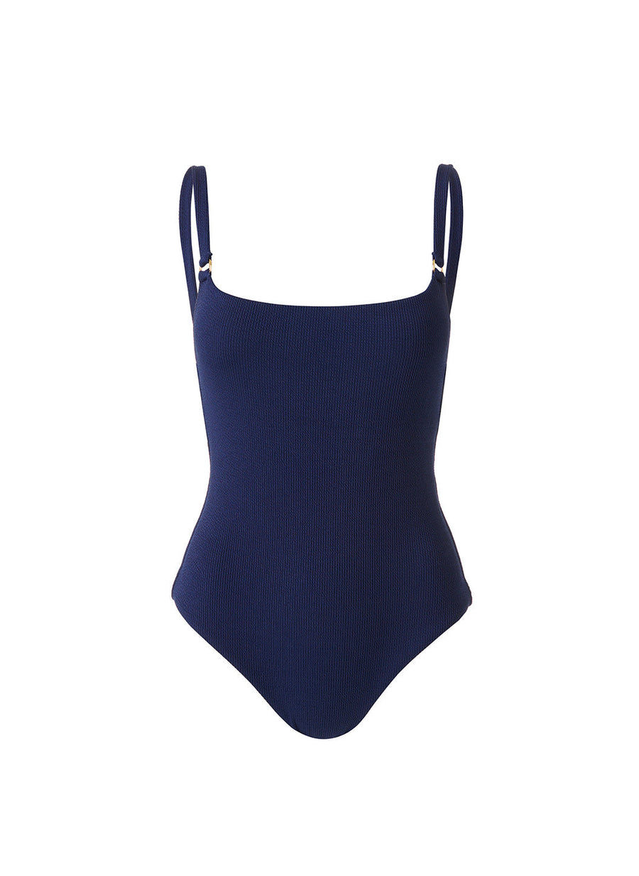 Tosca Navy Ridges Swimsuit