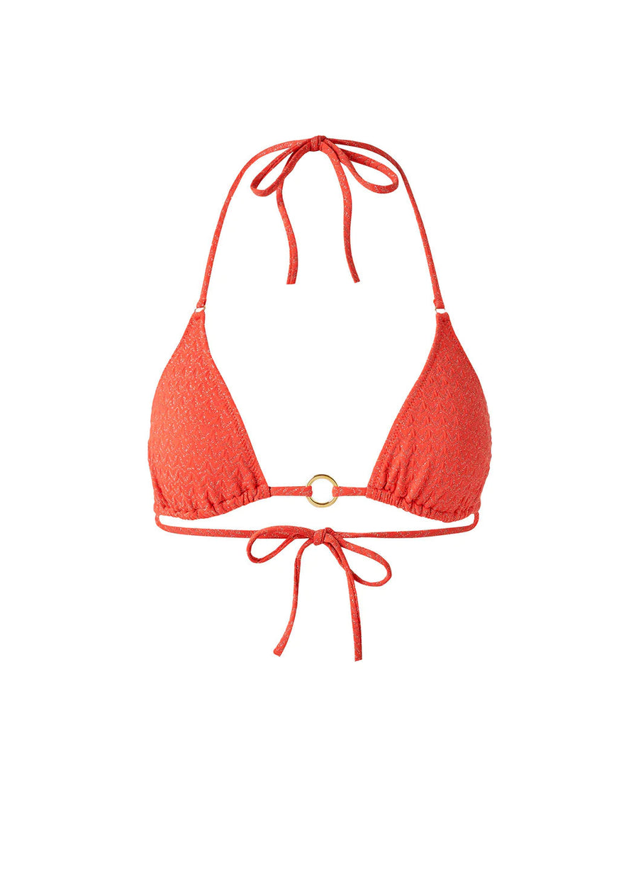 Venice Apricot Zigzag Bikini Top Cutout 2023