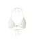 Venice White Textured Bikini Top