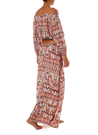 anne ikat offtheshoulder short sleeve top 2019 B