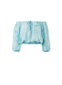anne paisley offtheshoulder short sleeve top 2019
