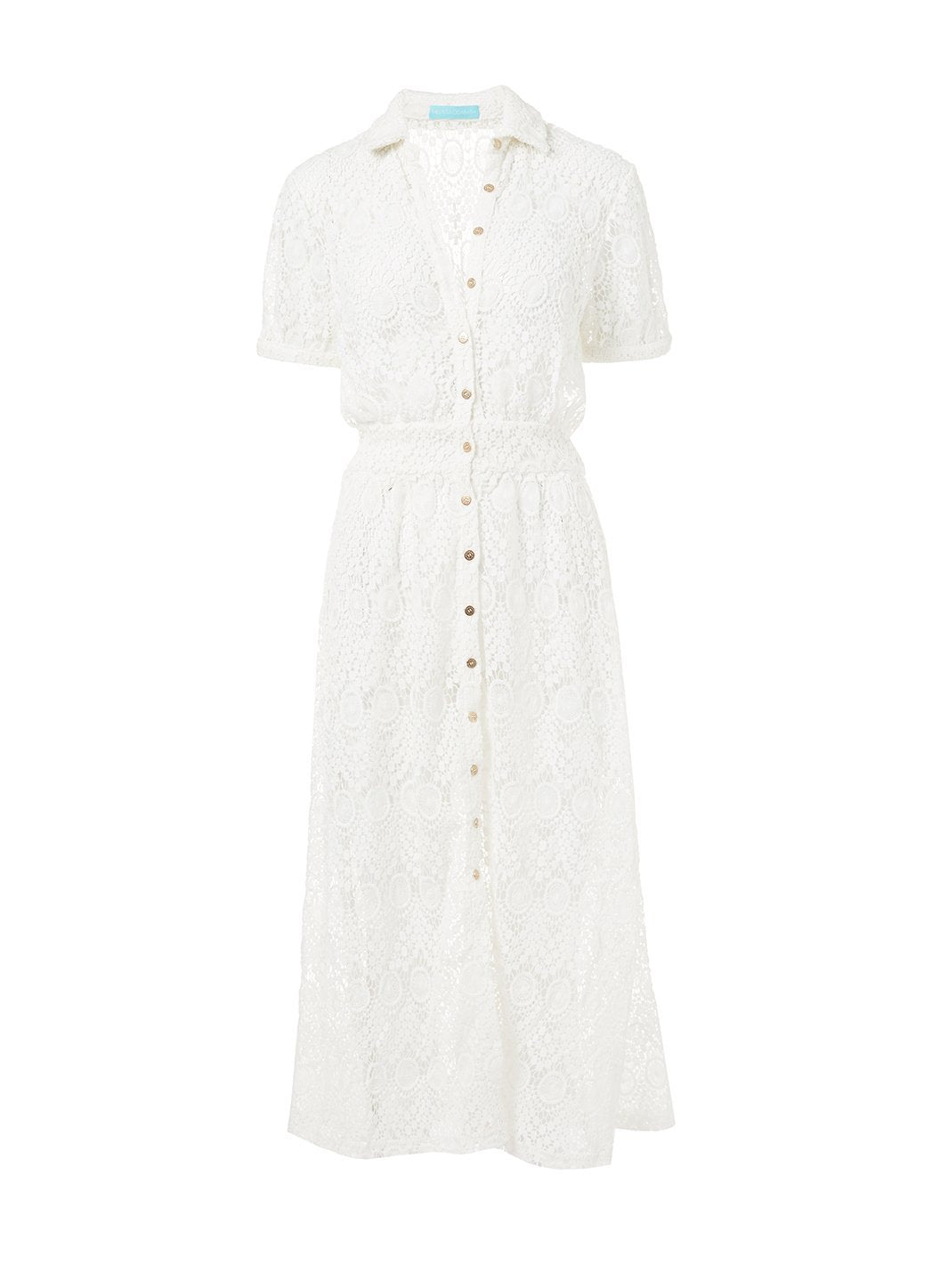 April Cream Lace Midi Button Down Shirt Dress | Official EU Site April Cream Lace Midi Button Down Shirt Dress | Official EU Site