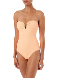 argentina mango pique bandeau triangletrim onepiece swimsuit 2019 F