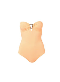 argentina mango pique bandeau triangletrim onepiece swimsuit 2019
