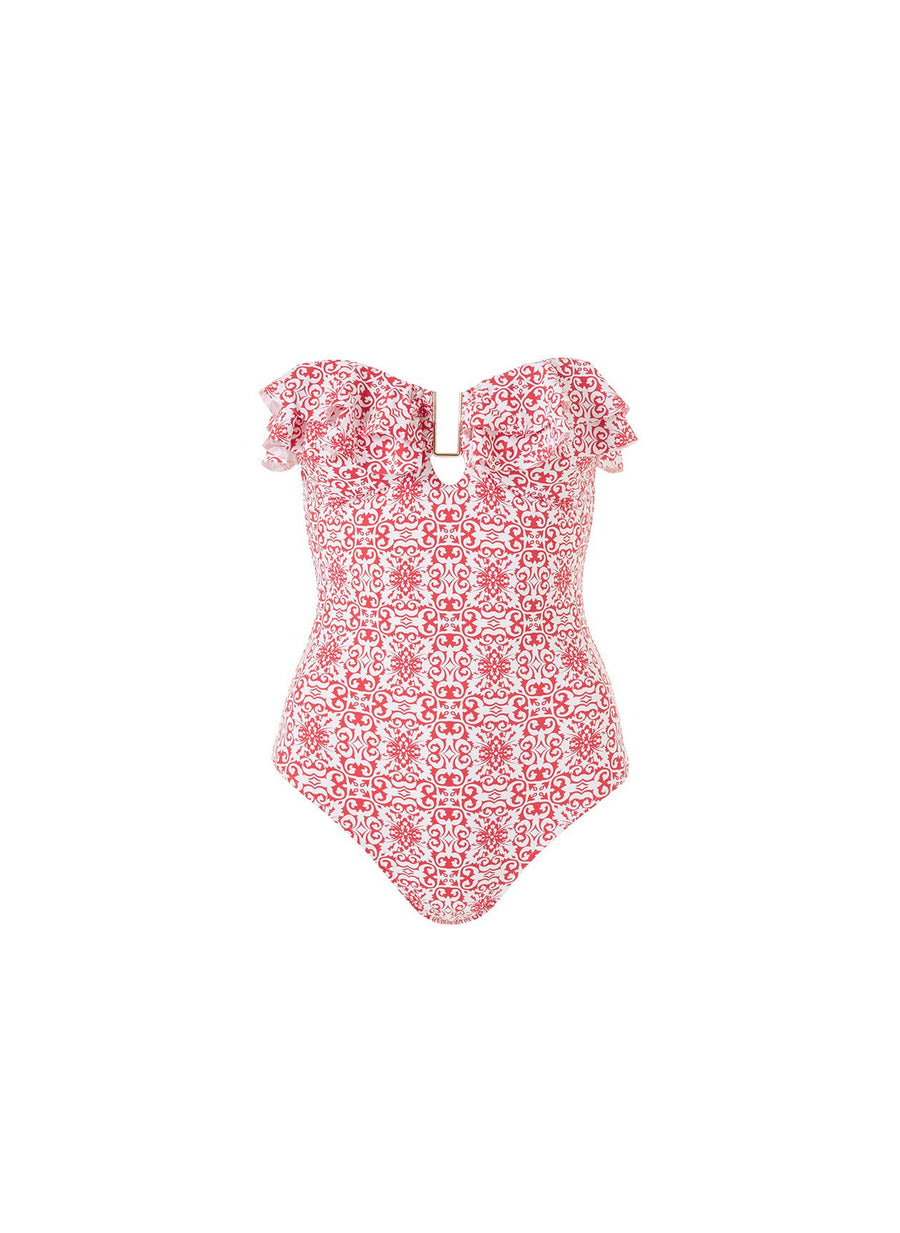 Corfu Amalfi Red Swimsuit