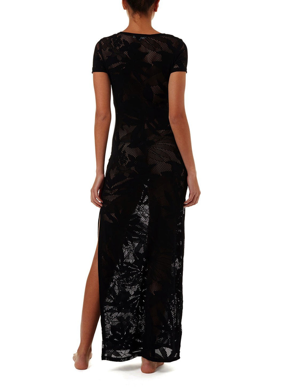 fran black tshirt maxi beach dress 2019 B
