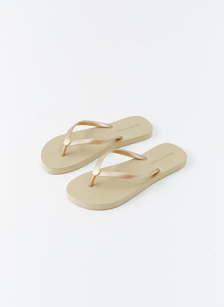 flip flops gold