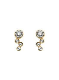 Gold Swavroski Crystal Earrings-2024