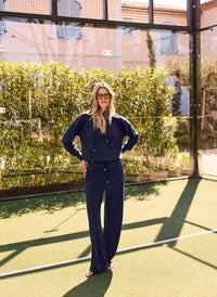 Nora Navy Hoodie and Betty Navy Trousers