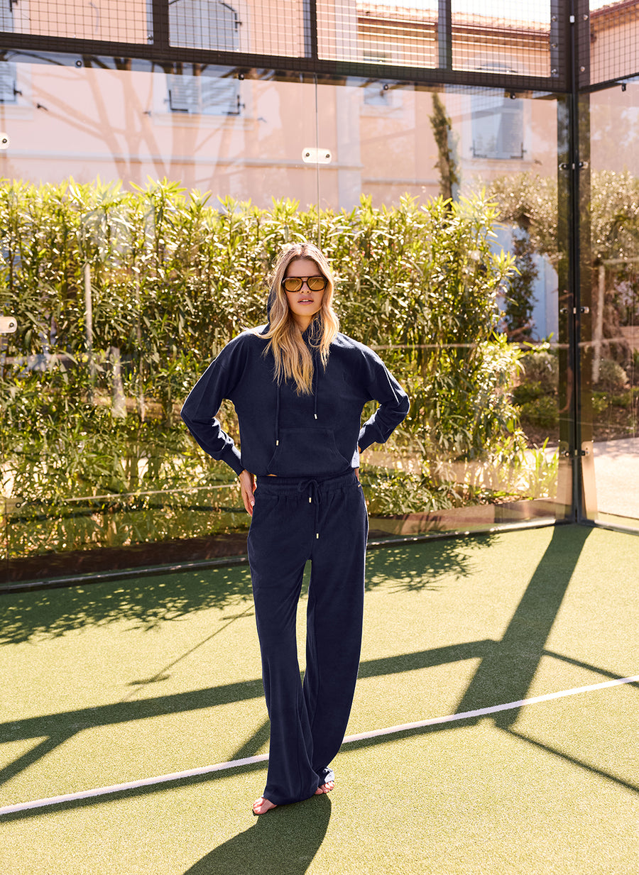 Nora Navy Hoodie and Betty Navy Trousers