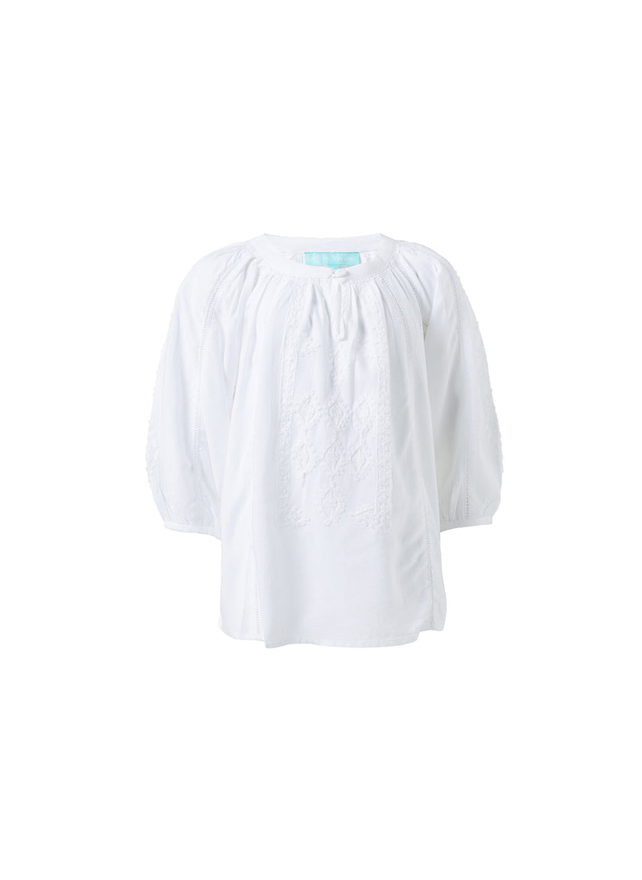 Girls Aliya White/White Shirt