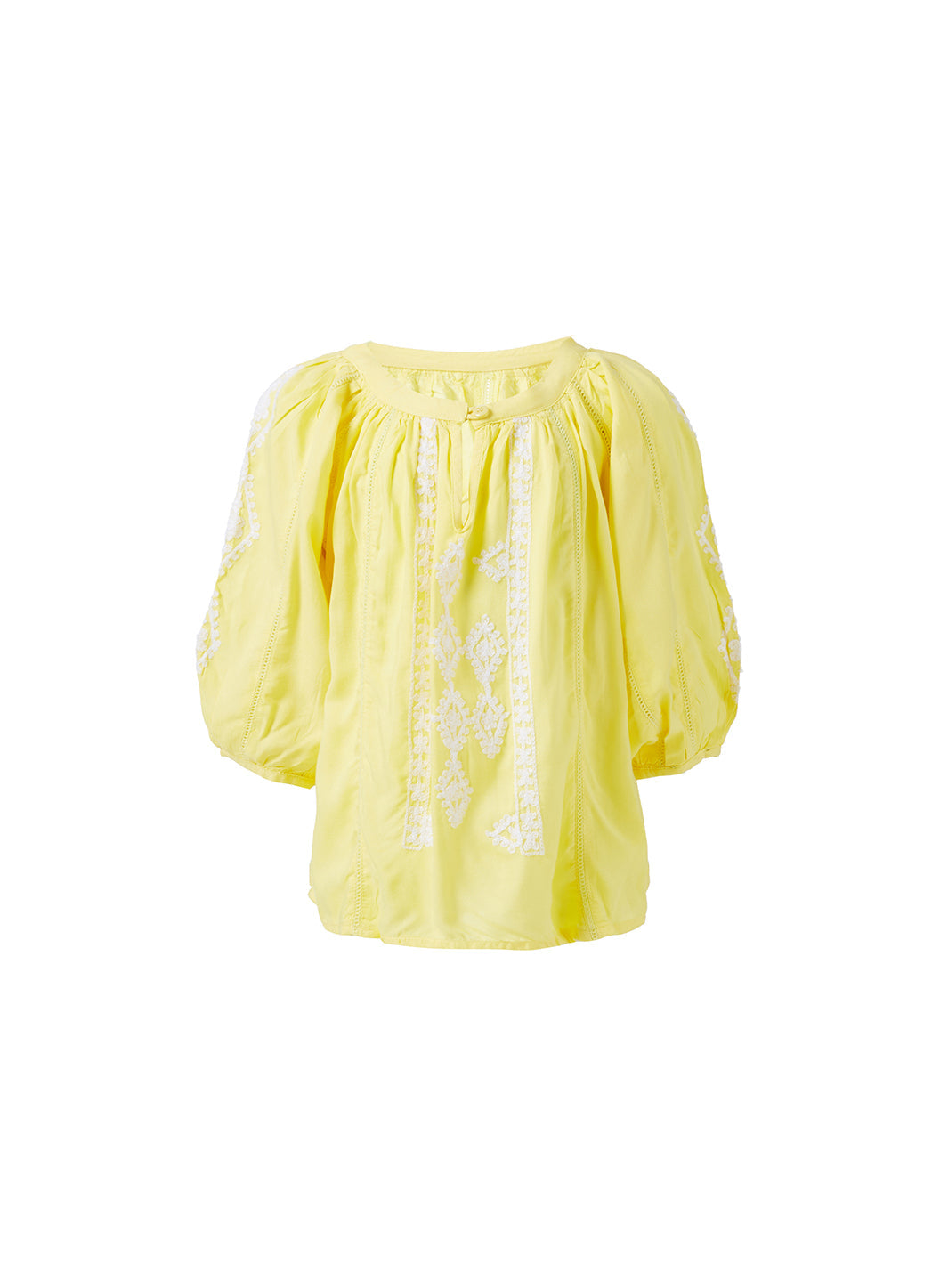 Girls Aliya Yellow/White Shirt