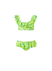 Girls Florence Lime Lemons Bikini