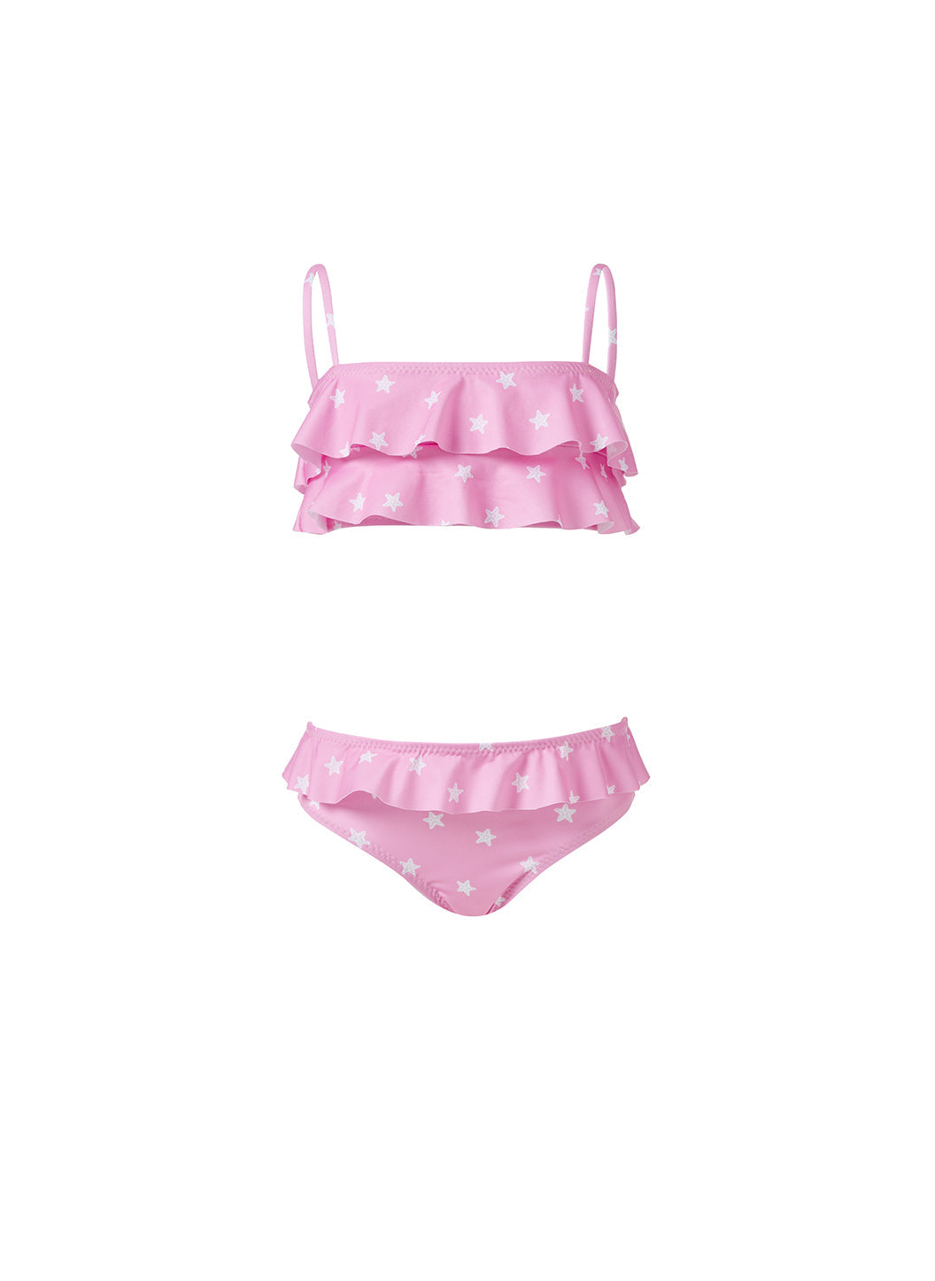Girls Noemi Pink/White Starfish Bikini