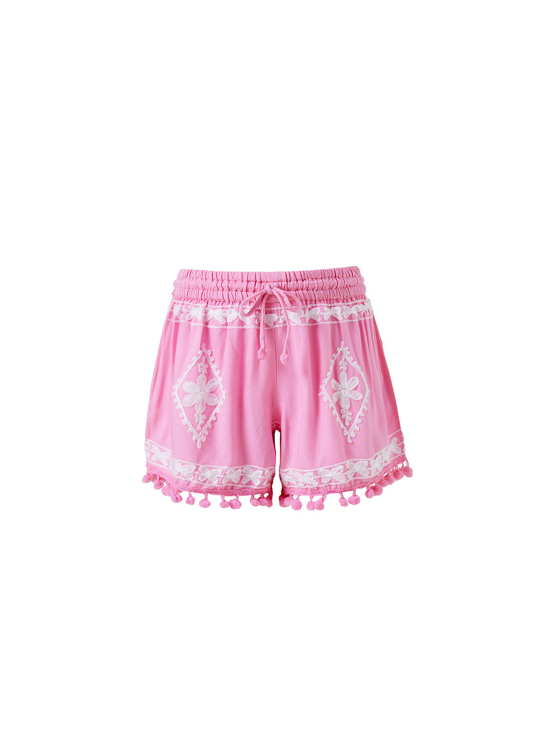 Girls Sienna Pale Pink/White Shorts
