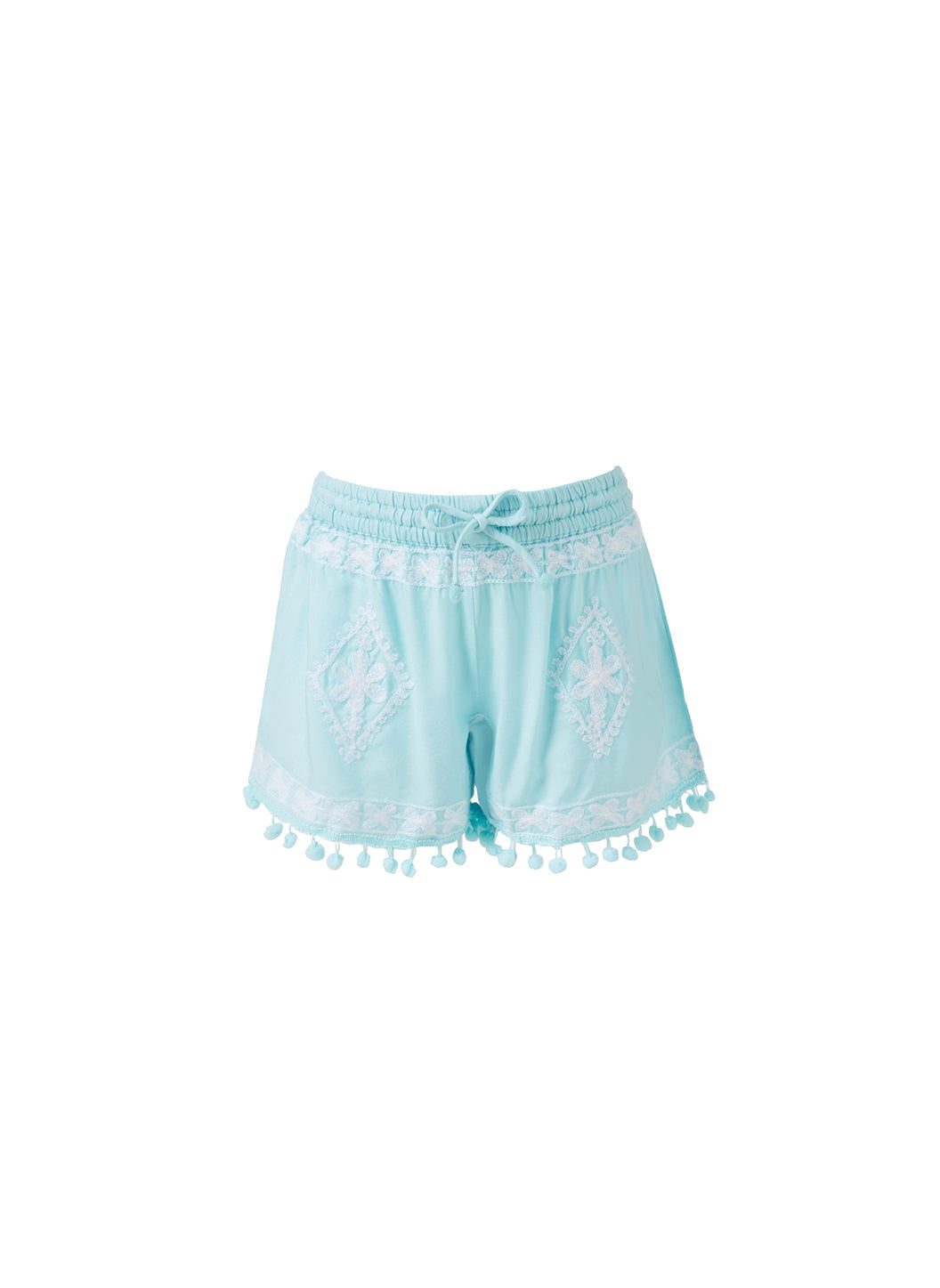 Girls Sienna Sky/White Shorts