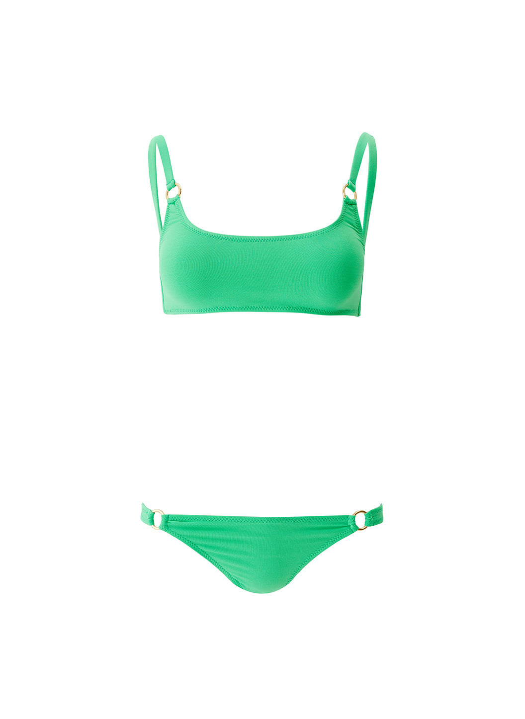 bari green bikini cutouts