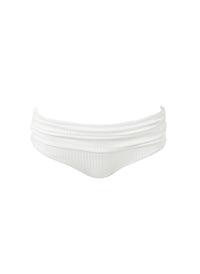 Melissa Odabash Bel Air Ivory Ribbed Over The Shoulder Bikini Bottom - 2024 Collection