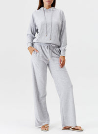 Melissa Odabash Betty Grey Terry Straight Leg Trousers - 2024 Collection