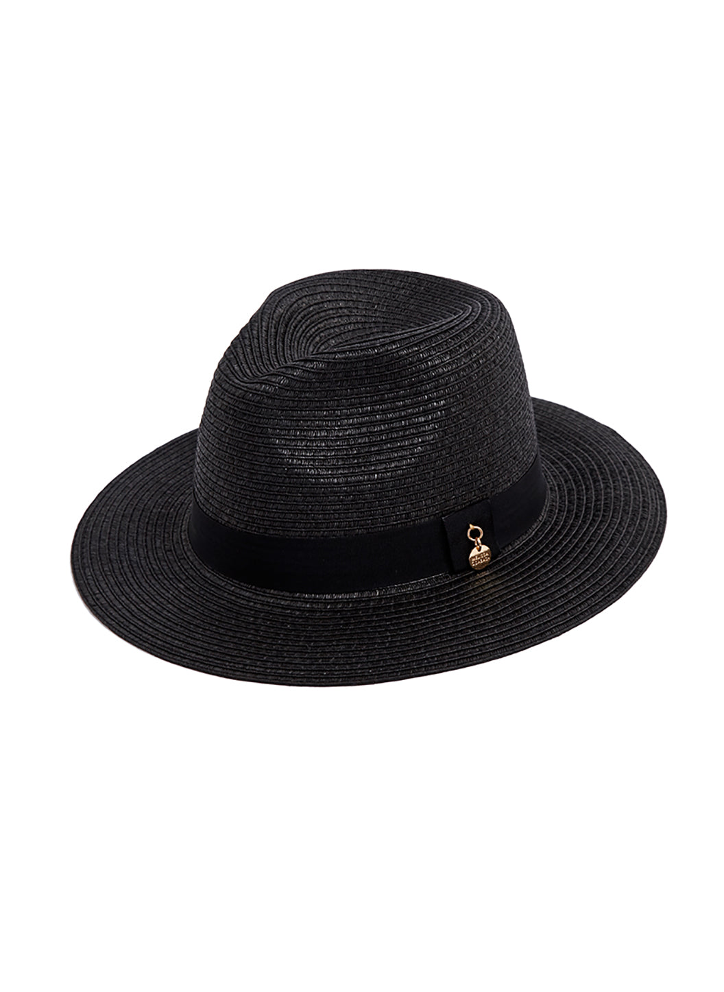 Melissa Odabash Fedora Black/Black With Belt Hat - 2024 Collection
