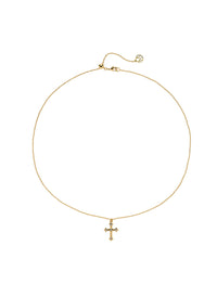 gold cross pendant necklace_cutout 