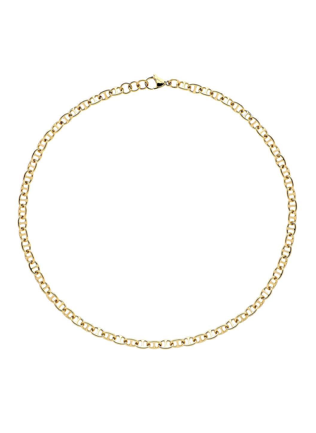 Gold mariner chain necklace