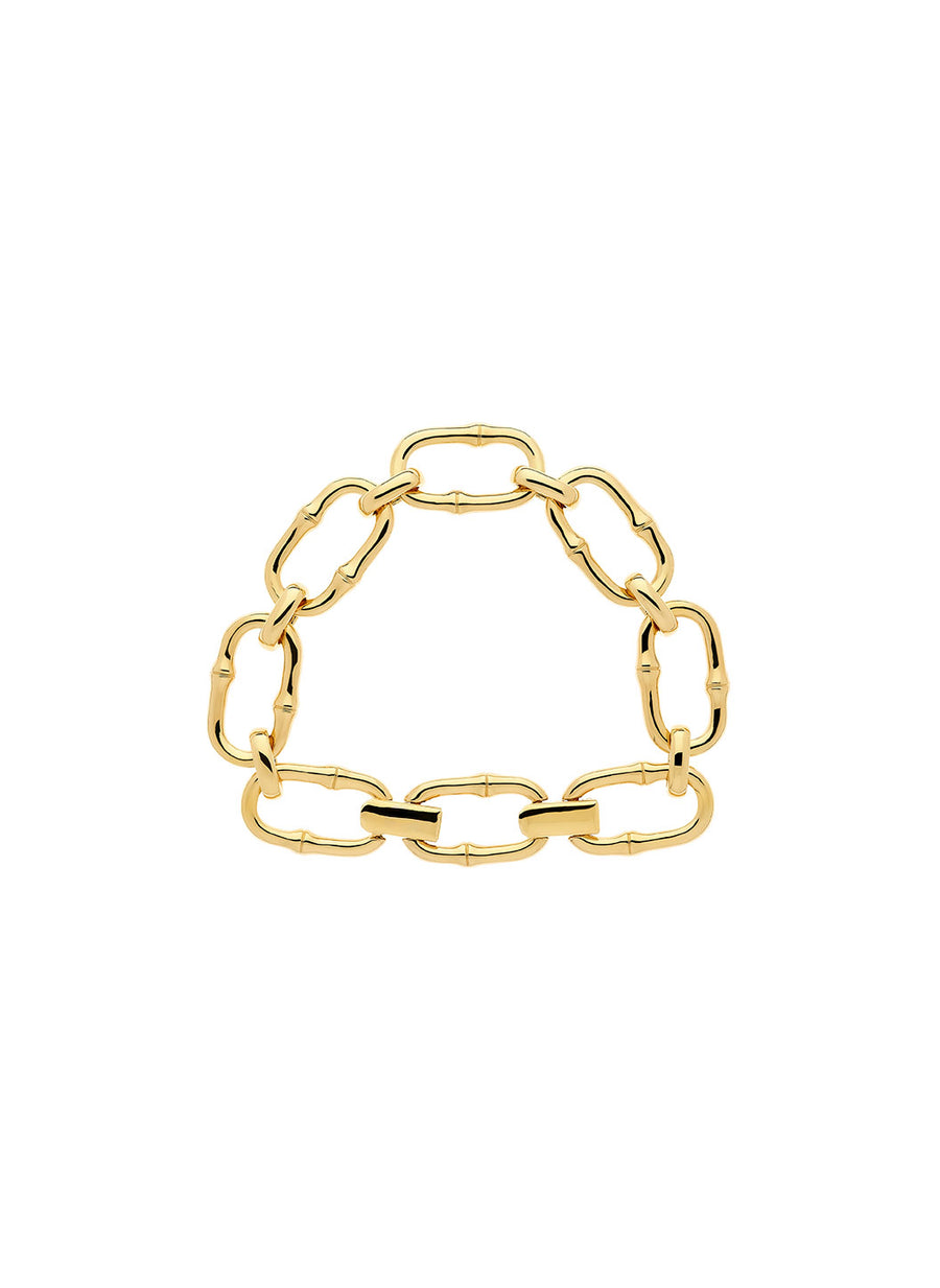 gold statement chain bracelet