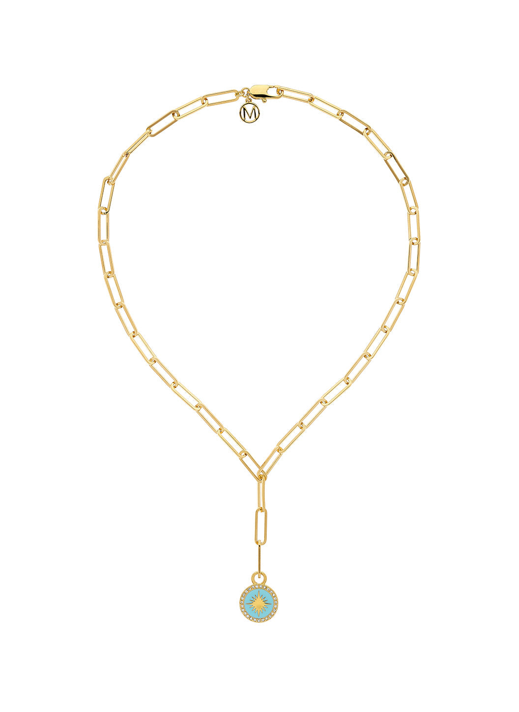 gold-turquoise-charm-necklace JPG