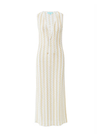 Maddie White/Gold Dress