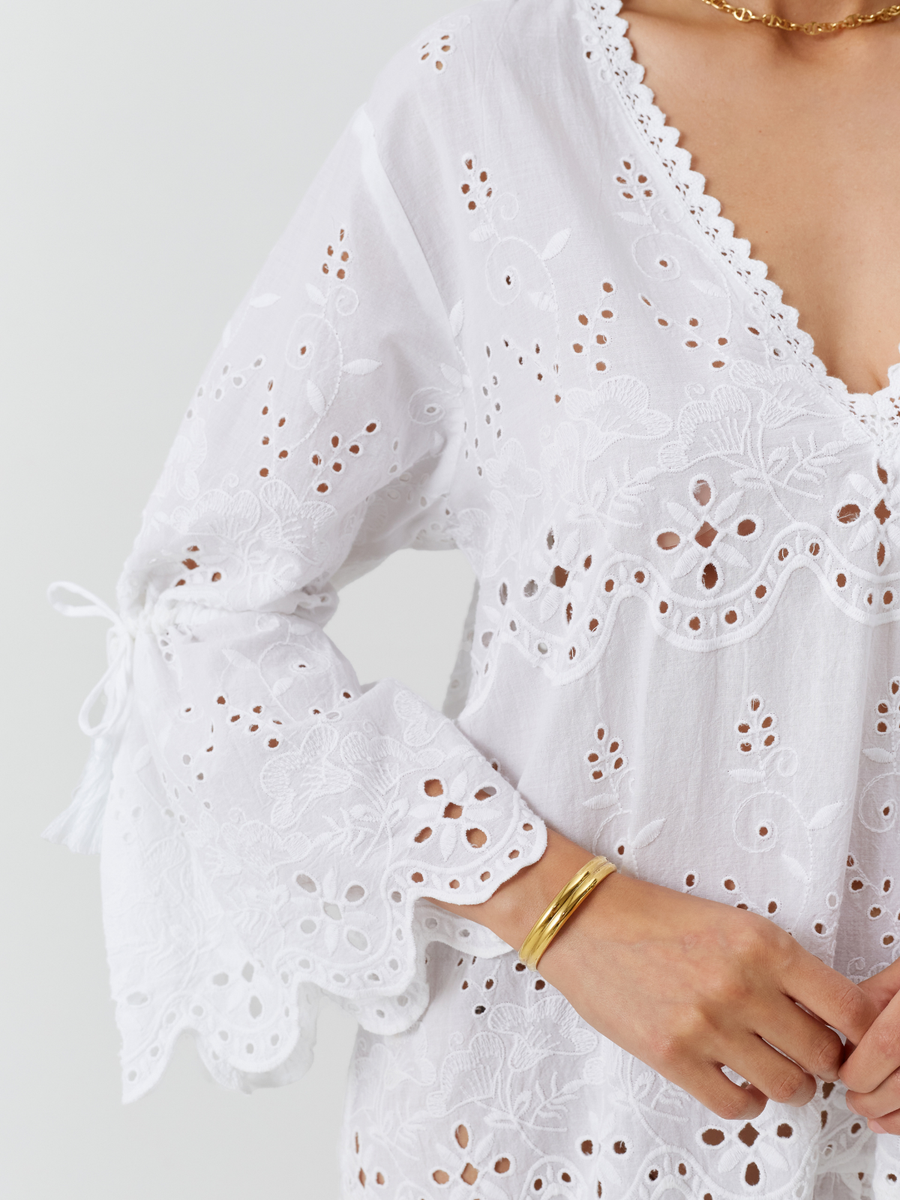 May White Dress