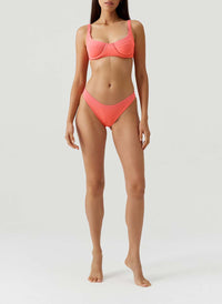 Noto Apricot Ribbed Bikini