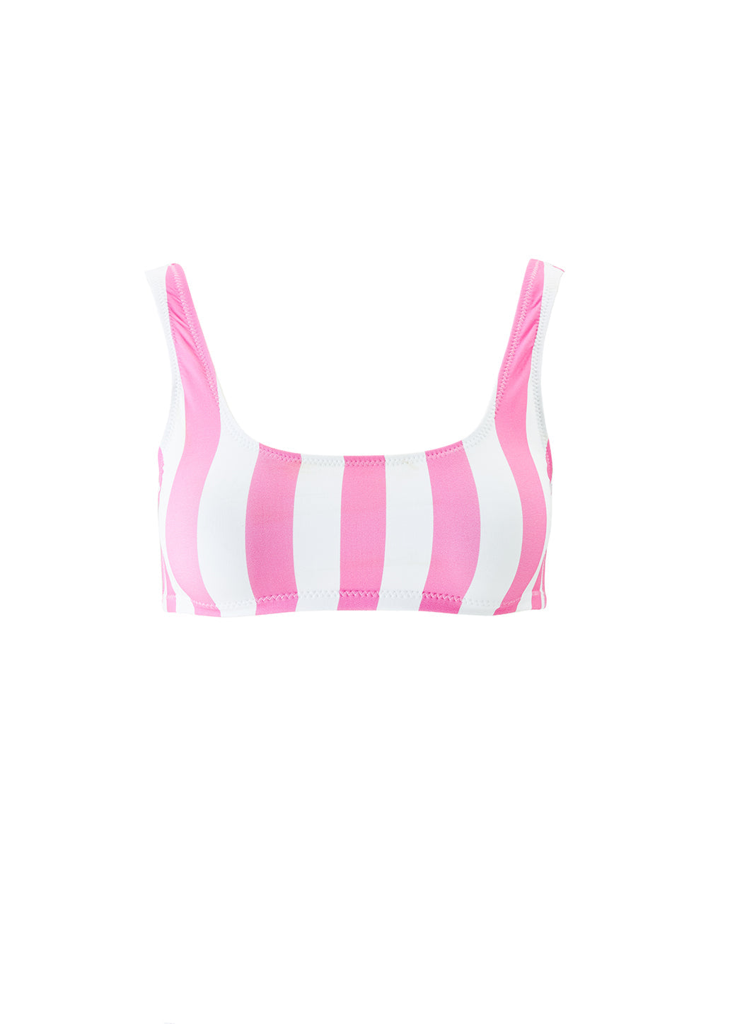 ponza pink stripe bikini top cutouts 2024