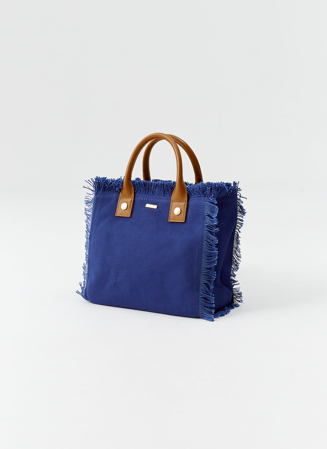 Porto Cervo Navy Tan Tote