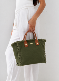 Porto Cervo Olive Tote