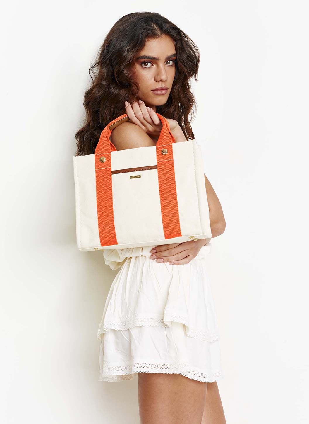 Rhodes Beige/Orange Tote