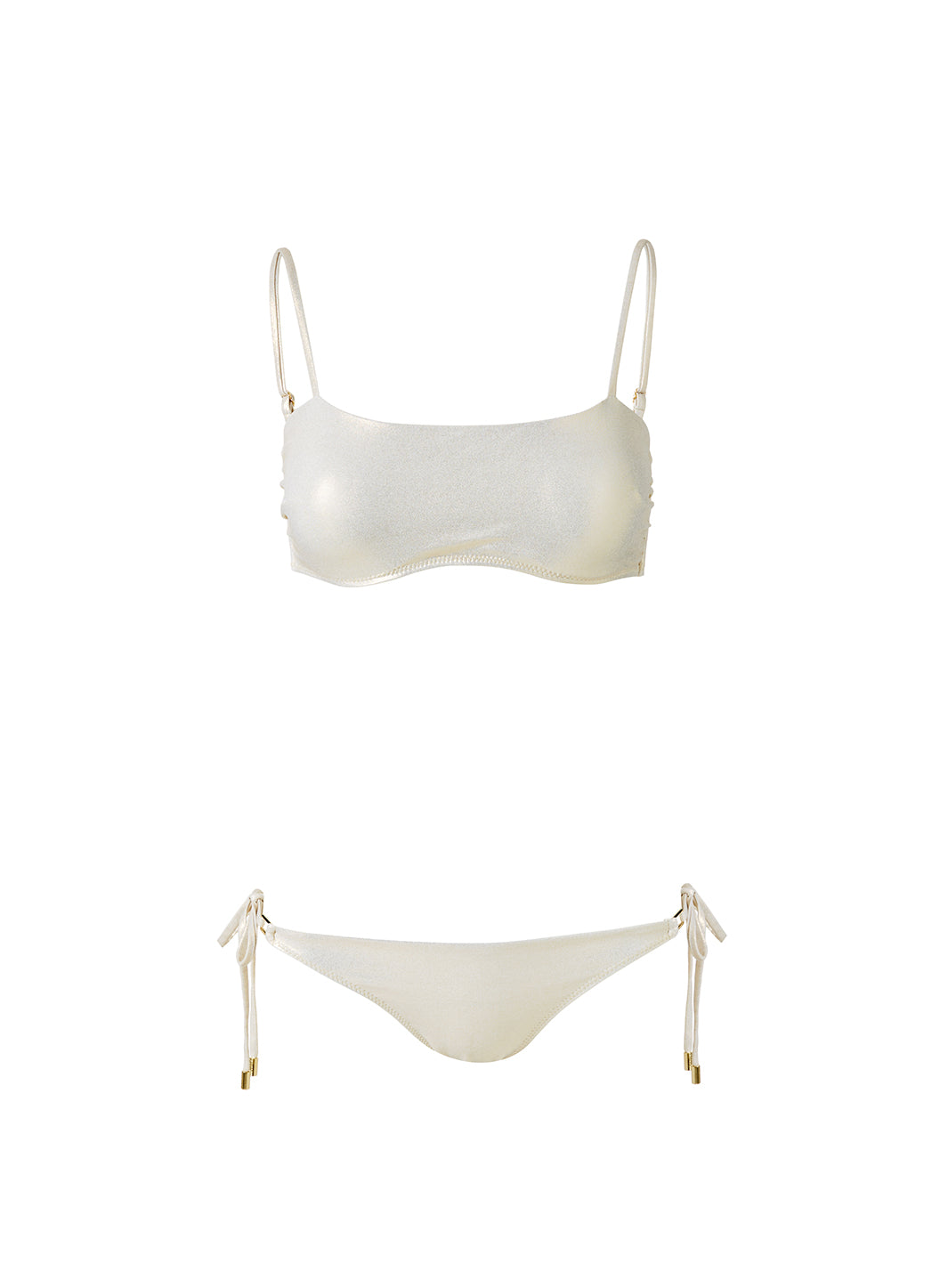 Melissa Odabash Vegas Gold Underwired Over The Shoulder Bikini - 2024 Collection