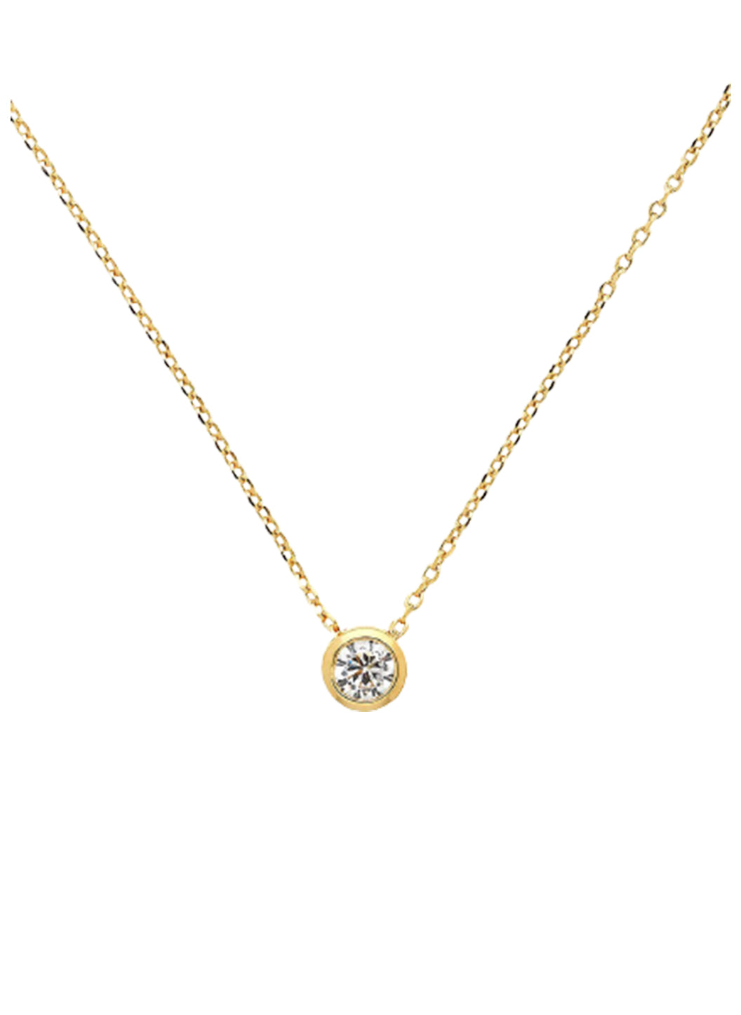 Round crystal pendant clearance necklace