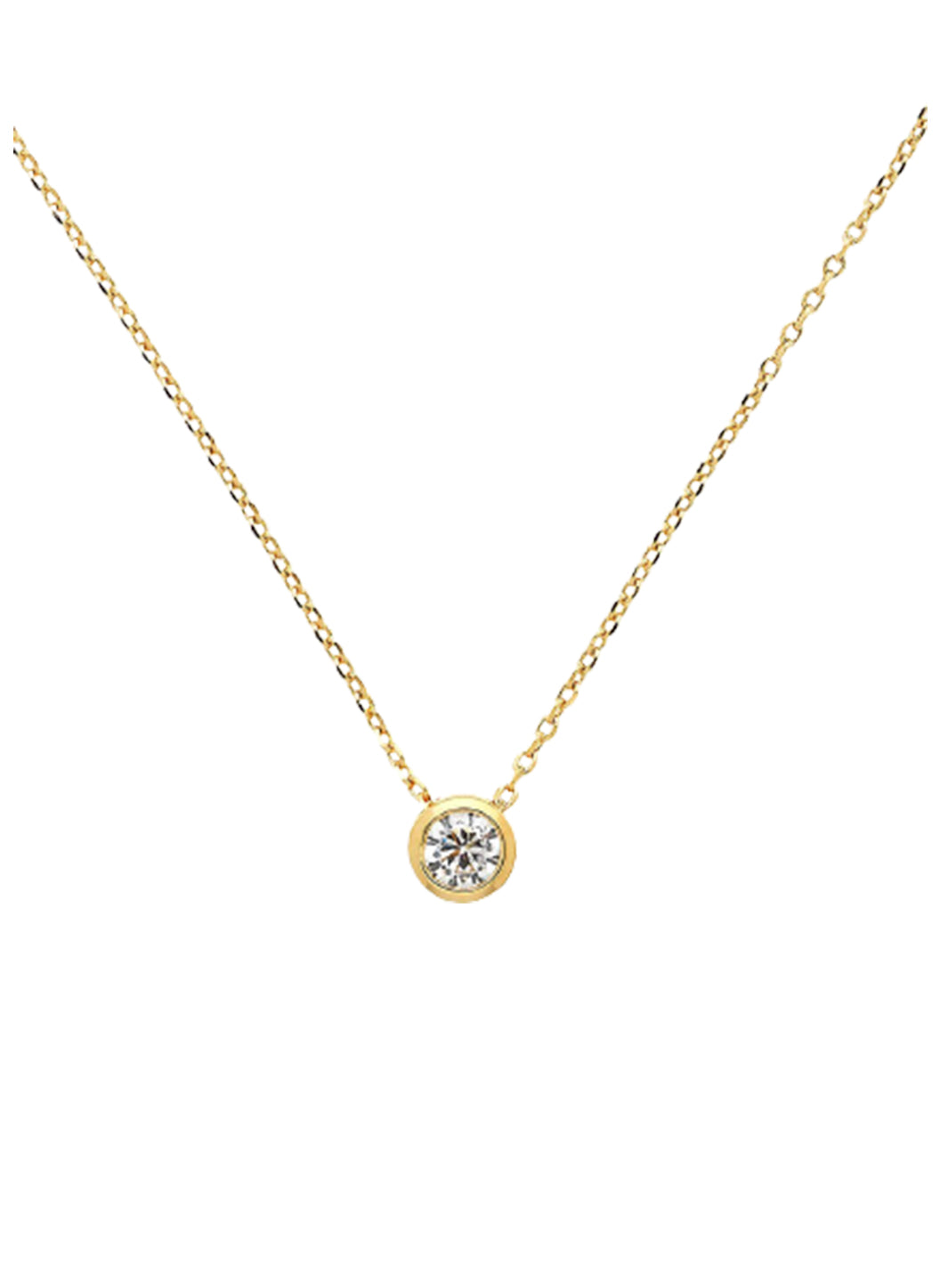 round crystal pendant necklace