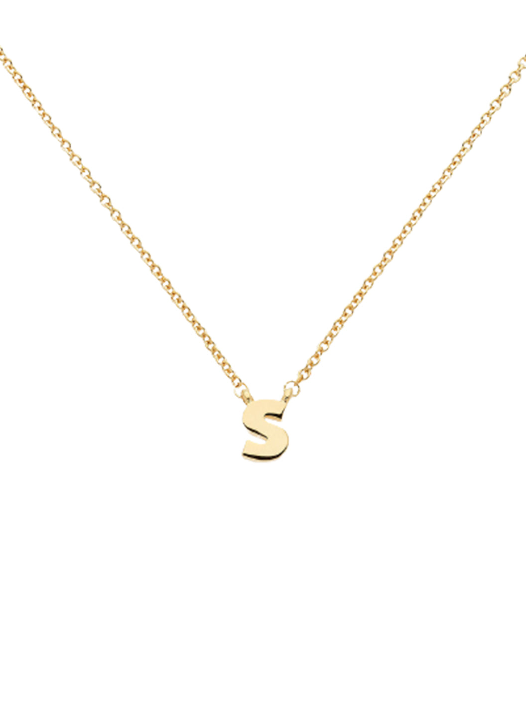 Gold S Pendant Necklace