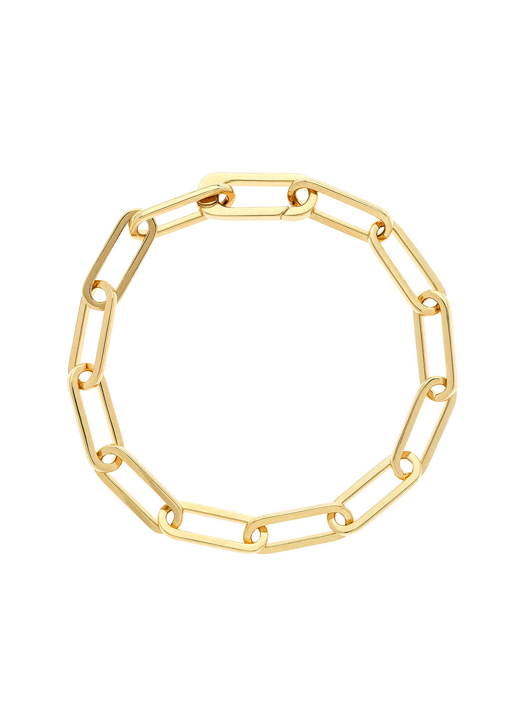 Gold Chain Paperclip Bracelet