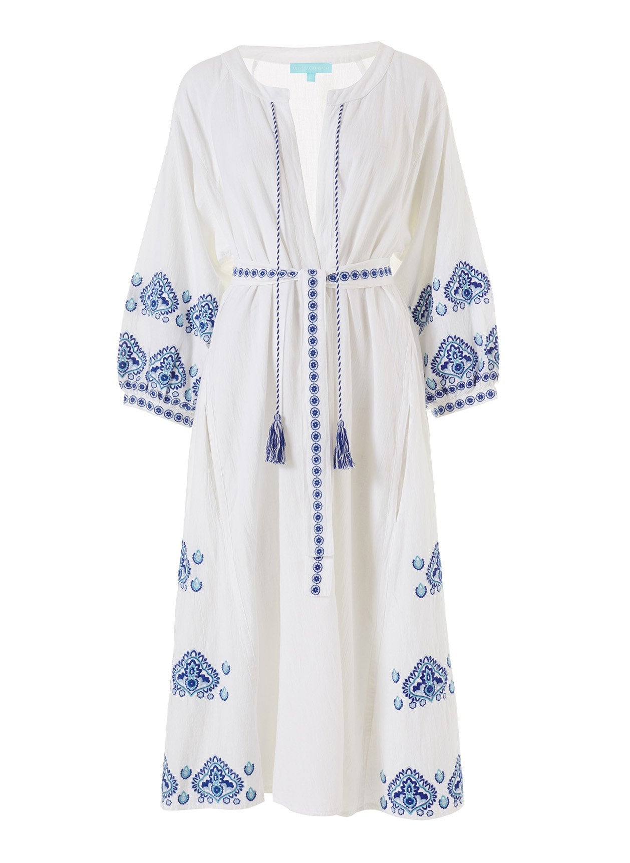 Audrey White/Celeste Midi Kaftan