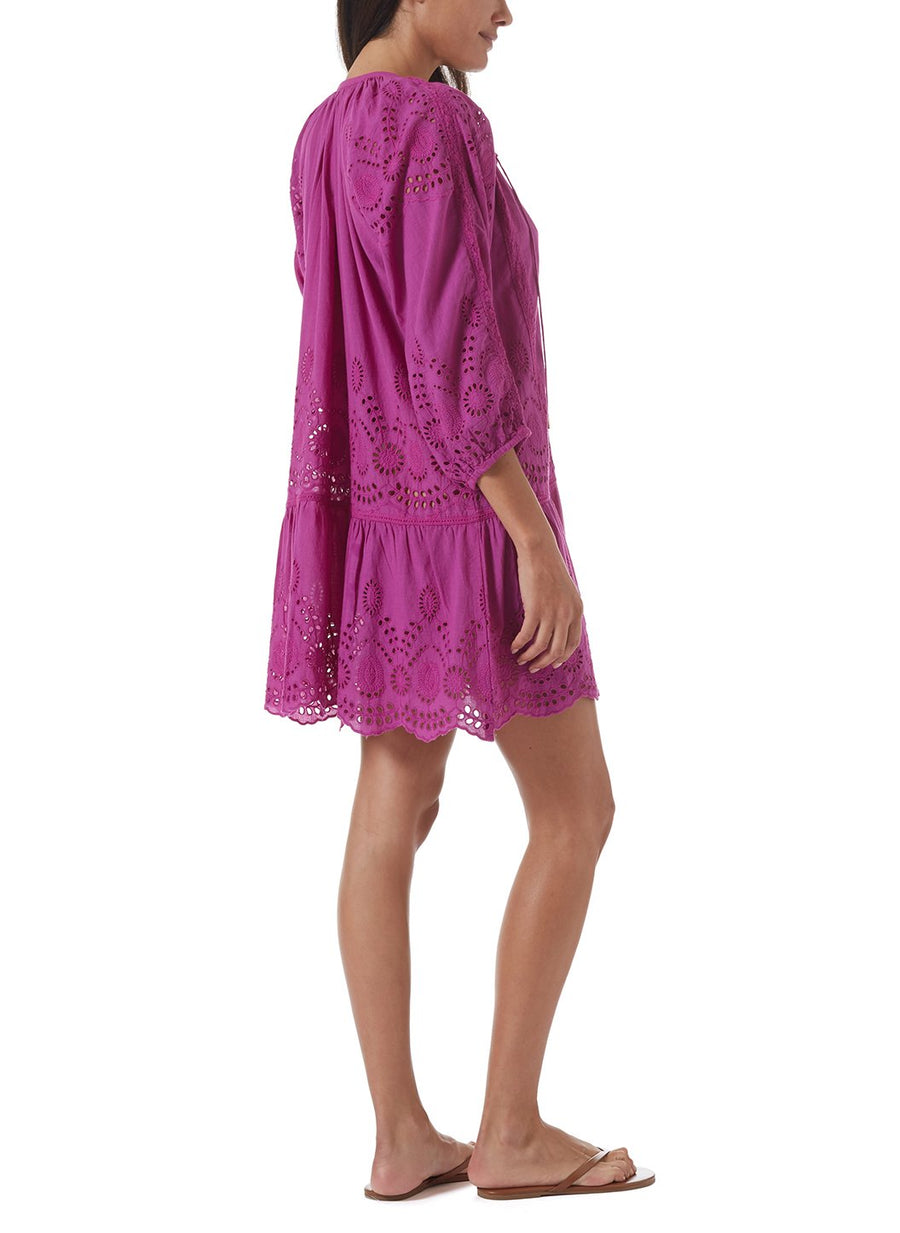 ashley viola cut work embroidery short kaftan model_F