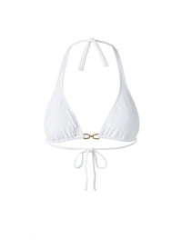 Bahamas White Bikini Top Cutout 2023  