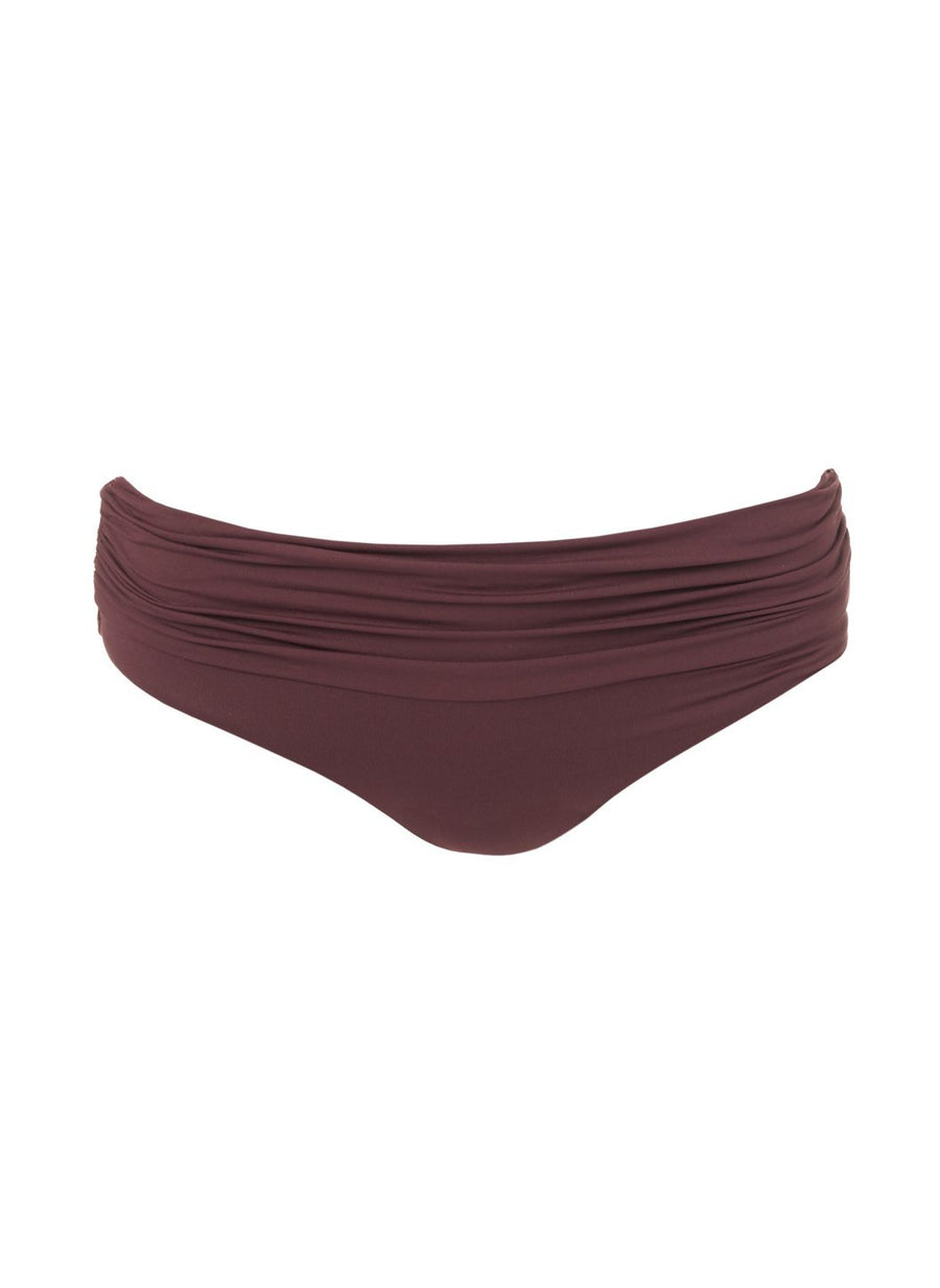 Belair Walnut Ruched Bikini Bottom